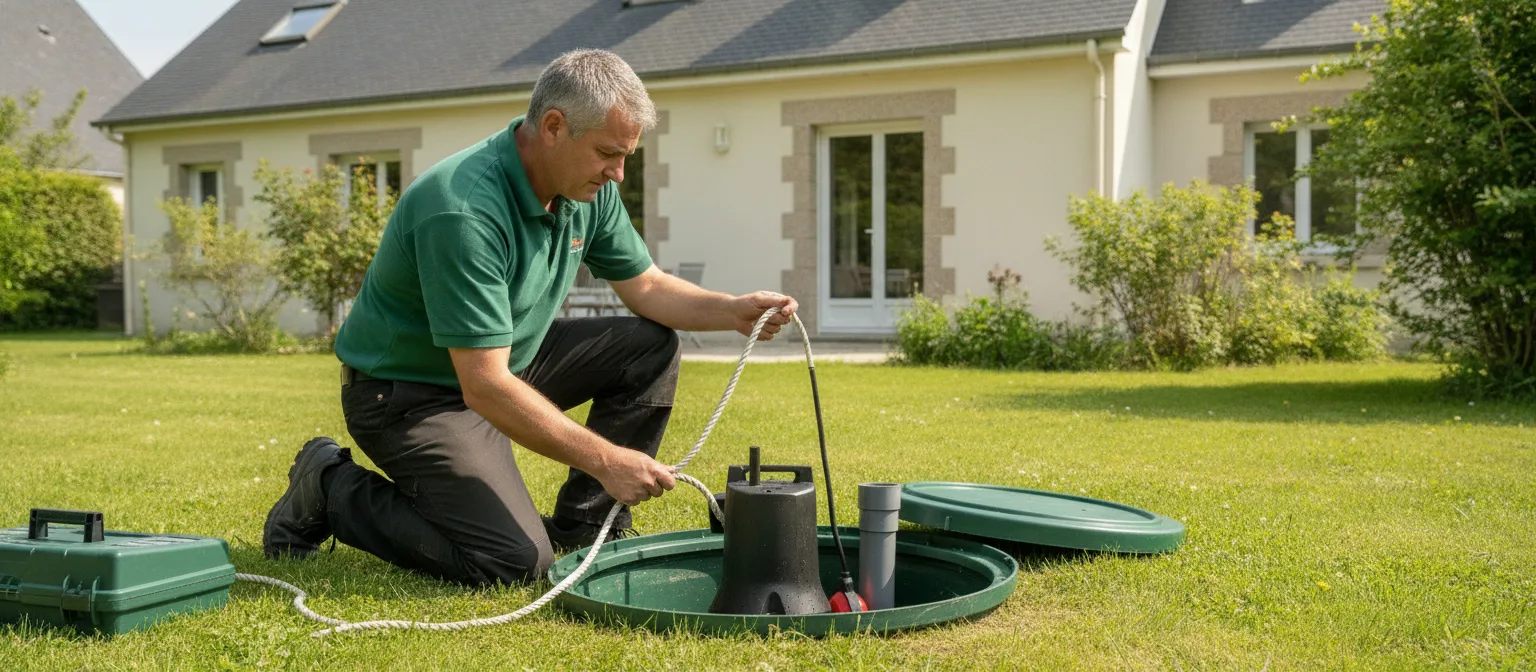 Dépannage pompe de relevage Mauves-sur-Loire – méthode / geste technique